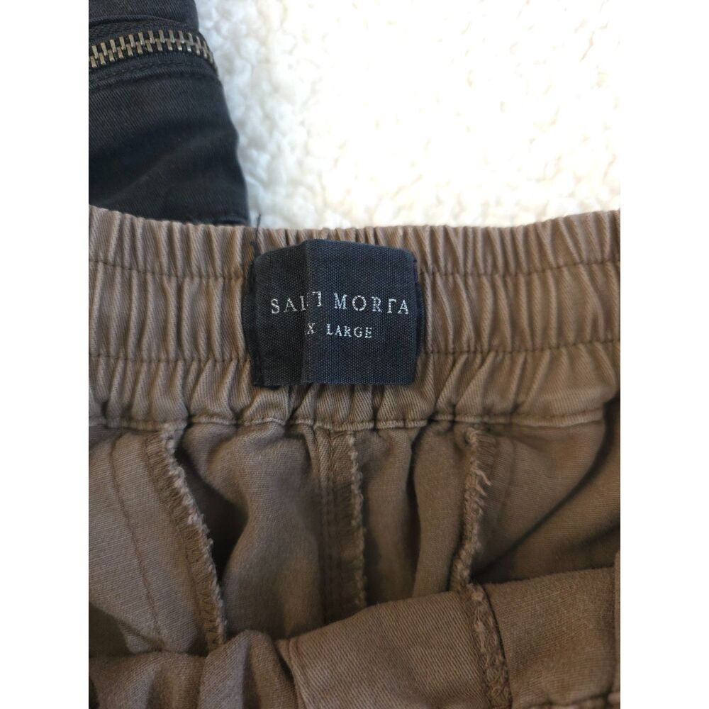 Lot of 2 Saint Morta Utility Cargo Shorts XL Wash Black + Earth Khaki Streetwear - Picture 8 of 9